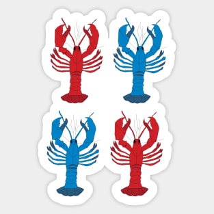 4 Lobster Sticker